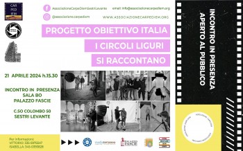 PROGETTO OBIETTIVO ITALIA I CIRCOLI LIGURI SI RACCONTANO